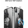 thumbnail image 4 of Designed for iPhone Xs MAX Case Clear 6.5 Slim 360° Adjustable Ring Holder in Soft TPU Thin Anti-Scratch Shockproof Impact Protection for Magnetic Car Mount, 4 of 7