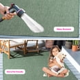 thumbnail image 3 of SAFAVIEH Courtyard Sloan Solid Indoor/Outdoor Area Rug, Dark Green/Beige, 5'3" x 7'7", 3 of 13