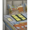 thumbnail image 2 of Ambesonne Art Fitted & Top Sheet Set with Shams, Painting of Room Interior, Multicolor, 2 of 4