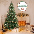 thumbnail image 2 of Patiojoy 7.5FT Artificial Xmas Tree Hinged Fake Xmas Tree with 2254 PVC Branch Tips Foldable Metal Stand, 2 of 10