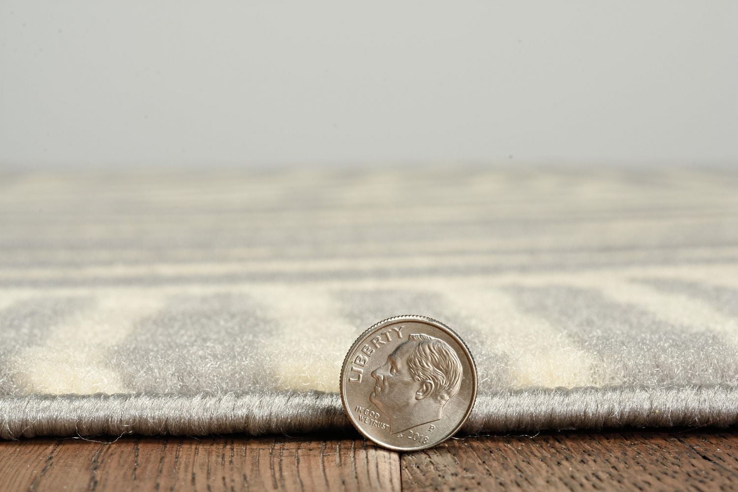 Tapis Capri Binya gris clair & os de 6 pi 5 po x 9 pi 3 po