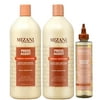 Mizani Press Agent Shampoo 33.8oz + Conditioner 33.8oz + Wonder Crown 5.8oz w Processing Caps