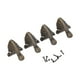 thumbnail image 4 of 12 Uds patas de caja estilo elegante caja de madera de aleación duradera cubierta de pies con tornillo para protección de esquinas, 4 of 5