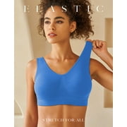 Comfortable Bra,3 Pack Seamless Removable Pads Sleep Bras,Yoga Bra,Sports Bras for Women