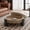 Natural Wood+Black, variant on DRNANLIT 33'' Round Coffee Table with Hidden Storage, Modern Wabi-Sabi Wood Parquet Veneer Top, 3 Block Legs, Black