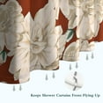 thumbnail image 6 of Pioneer Flower Floral Print Pattern Shower Curtain 36"x72" ,Bathroom Decorative Shower Curtains Set with 12 Hooks,Modern Waterproof Washable Shower Curtain, 6 of 6