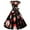 Black, variant on 2024 Womens Christmas Camisole Dresses Xmas Print Vintage V-Neck Dress Holiday Cocktail Party Sleeveless Swing Dress A-Line Midi Outfits Black XL