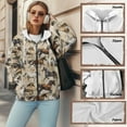 thumbnail image 6 of COEQINE Women's Long Sleeve Hoodie Fashion Oversized Sweatshirts Horses Pattern Soft Casual Wear Full Zipper Y2K Jacket Fall Winter Outfits Tops with Pockets, 4XL, 6 of 7