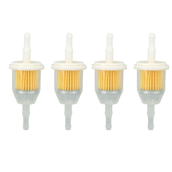 BOROCO 4 pièces filtre à carburant GY20709 adapté pour conduite de carburant 1/4in et 5/16in pour tracteurs de jardin tondeuses à gazon Zero Turns chariots de Golf