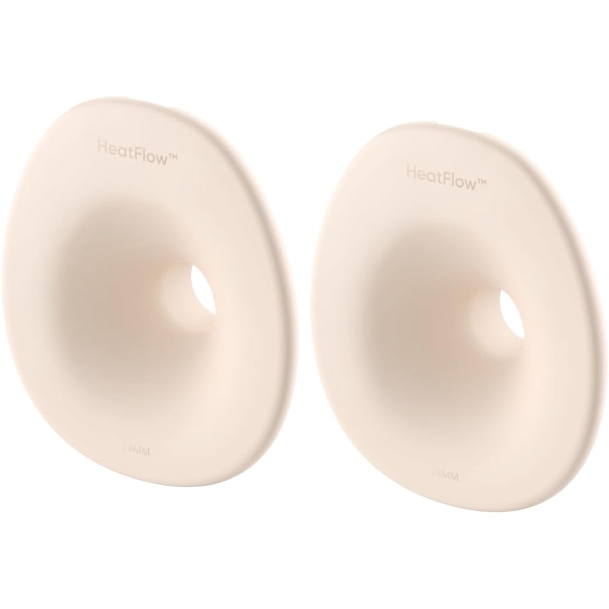 eufy Original 24mm Flange (2-Pack), Replacement Accessories for Wearable Breast Pump E20/S1/S1 Pro, HeatFlow™ Technology, Food-Grade Silicone, Durable, Comfortable, Ergonomic Fit