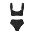 thumbnail image 5 of Daiia Spider Web Black Women's Bikini Set Two Piece Swimsuit High Waisted Bikini Adjustable Straps Bikini Perfect for Beach, Pool, and Summer Vacation-, 5 of 9