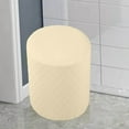 thumbnail image 1 of Langgg Round Stretch Ottoman Slipcovers Bench Furniture Protector Footrest Sofa Cover Foot Stool Ottoman Slipcover Stretch Covers Cream Yellow, 1 of 7