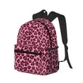 thumbnail image 2 of Picia Rose Leopard Print Large Capacity Backpack Classic Style Backpack Casual Backpack Water-Resistant School Work Travel Outdoor Backpack, 2 of 8