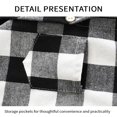 thumbnail image 4 of Toddler Boy Casual Cotton Coats Long Sleeve Hooded Plaid Shirt Coats, 4 of 8
