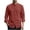 Burgundy, variant on Mens Chinese Style Linen Shirt Long Sleeve Mandarin Collar Casual Tang Suit Button Down Shirt Kung Fu Tee