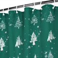 thumbnail image 3 of Green Christmas Tree and Snow Pattern Shower Curtain 84"x72" ,Bathroom Decorative Shower Curtains Set with 12 Hooks,Modern Waterproof Washable Shower Curtain, 3 of 6
