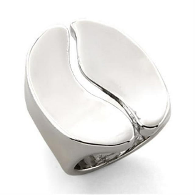 Alamode LO206-10 Women Rhodium White Metal Ring with No Stone in No Stone - Size 10