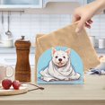thumbnail image 6 of Dog Bath Towel Napkin Holder for Table Clear Napkin Stand Paper Holder Acrylic Organizer Dispenser Napkins for Dinner Kitchen Restaurant Room, 6 of 8