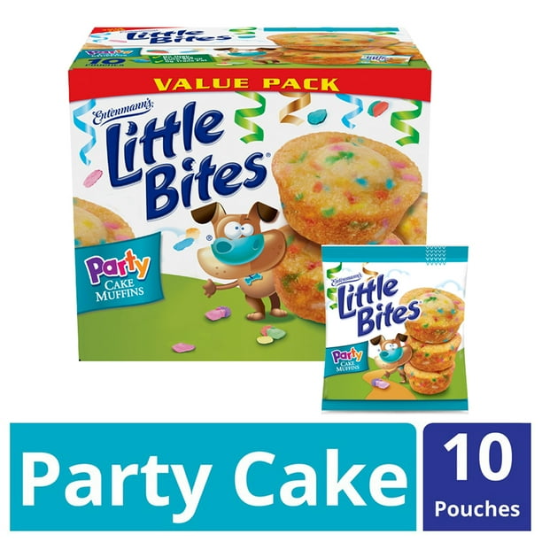 Entenmann's Little Bites Party Cake Mini Muffins, 10 pouches Walmart