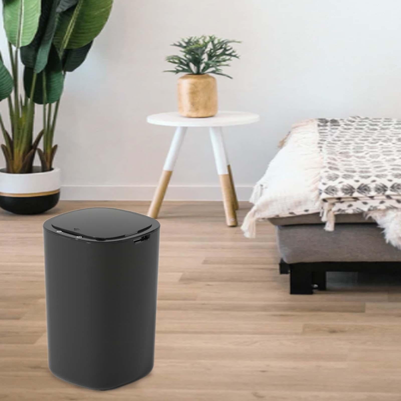 Axioma Sealed Trash Can 12L Automatic Waste Container Trash Basket Garbage Bin for Home Black