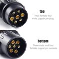 thumbnail image 3 of Aviation Black Trailer Light Circuit Tester Connector Diagnostic Tool 7 Pin Yacht Recorder Signal RV Wiring For Cars Nylon, 3 of 5