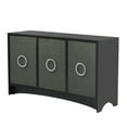 thumbnail image 3 of Curved Design Sideboard Cabinet, Storage Cabinet with Three Doors and Adjustable shelves, Console Table Credenza for Dining Room, Living Room, Entryway, Kitchen, 3 of 10