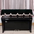 thumbnail image 4 of Piano Cover, Dustproof Well-Proportioned Anti-Dust Cover, Soft With Fine Frill Edge Flannelette Piano Cover For Keyboard Digital Piano, 4 of 8