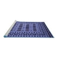 thumbnail image 2 of Ahgly Company Machine Washable Indoor Rectangle Southwestern Blue Country Area Rugs, 7' x 10', 2 of 4