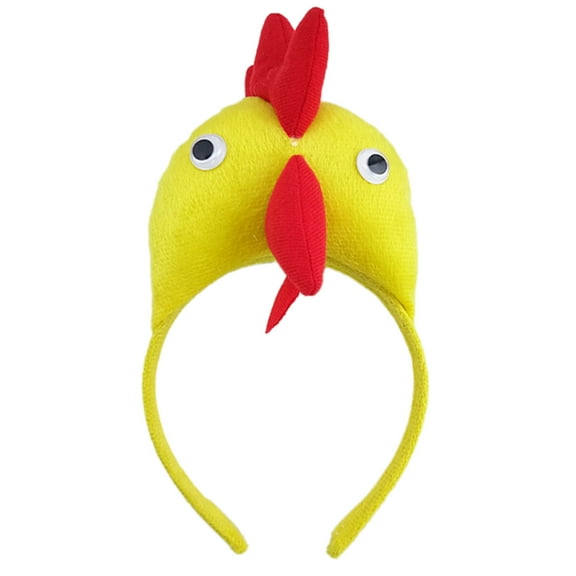 UNTERING Headband Hairband Funny Photo Booth Cartoon Rooster Headband Party Headpiece Padded Headband for Music Festivals