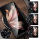 thumbnail image 2 of Funda con soporte de textura de fibra de carbono para Honor Magic V3, cubierta con soporte magnético, ■, 2 of 6