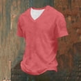 thumbnail image 6 of Dagugfen Plus Size T Shirts for Men Short Sleeve V Neck Loose Fitted Basic Tee Shirt Tops Daily Tops S-5XL, 6 of 9