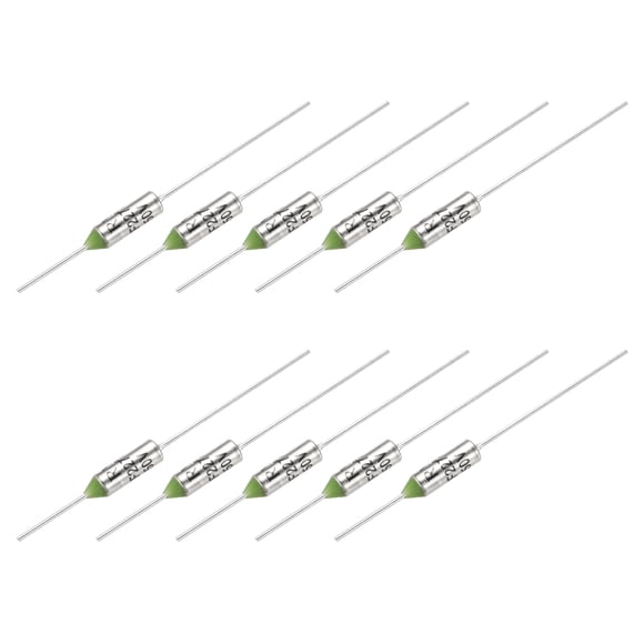Uxcell 10Pcs Metal Temperature Thermal Fuse RY227 227 °C 440.6 °F 10A 250V Cutoff Thermal Fuse for Motor Transformer Electric Industrial Home Appliance
