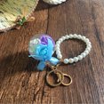 thumbnail image 4 of Bangcool Keychain Pendant Creative Faux Flower DIY Key Ring Pendant with Pearl Chain, 4 of 6