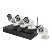 Samsung Wisenet SNK-B73040BW 4 Channel 1080p Full HD NVR Video Security System with 1TB Hard Drive and 4 1080p Wireless Weather Resistant Bullet Cameras (Manufacturer Refurbished)