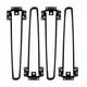 thumbnail image 1 of Patas de mesa plegables simples para exteriores con forma de U, patas de mesa de hierro desmontables para comedor, mesa de computadora, herrajes para muebles, 1 of 4