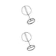 thumbnail image 1 of Yuarrent Ball Hat Stand Hat Rack Wig Display Storage Metal Stand Holder Negro 16 cm 2Conjunto, 1 of 1