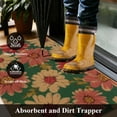 thumbnail image 3 of MeyJey Doormat Floral 18"x30" for Indoor Outdoor, Non Slip Door Mat Absorbent Utility Entryway Rug for Front Back Door, Dirt Trapper, All Season, Multicolor, 3 of 9