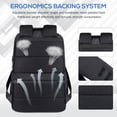 thumbnail image 3 of Mochila para portátil Bolsa de viaje de negocios resistente al agua con carga USB yeacher Mochila, 3 of 7