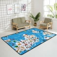 thumbnail image 4 of Crawling Indoor Carpet Play Mat Animals World Ocean for Living Room Bedroom Educational Nursery Floor Mat Area Rugs 72x48inch, 4 of 6