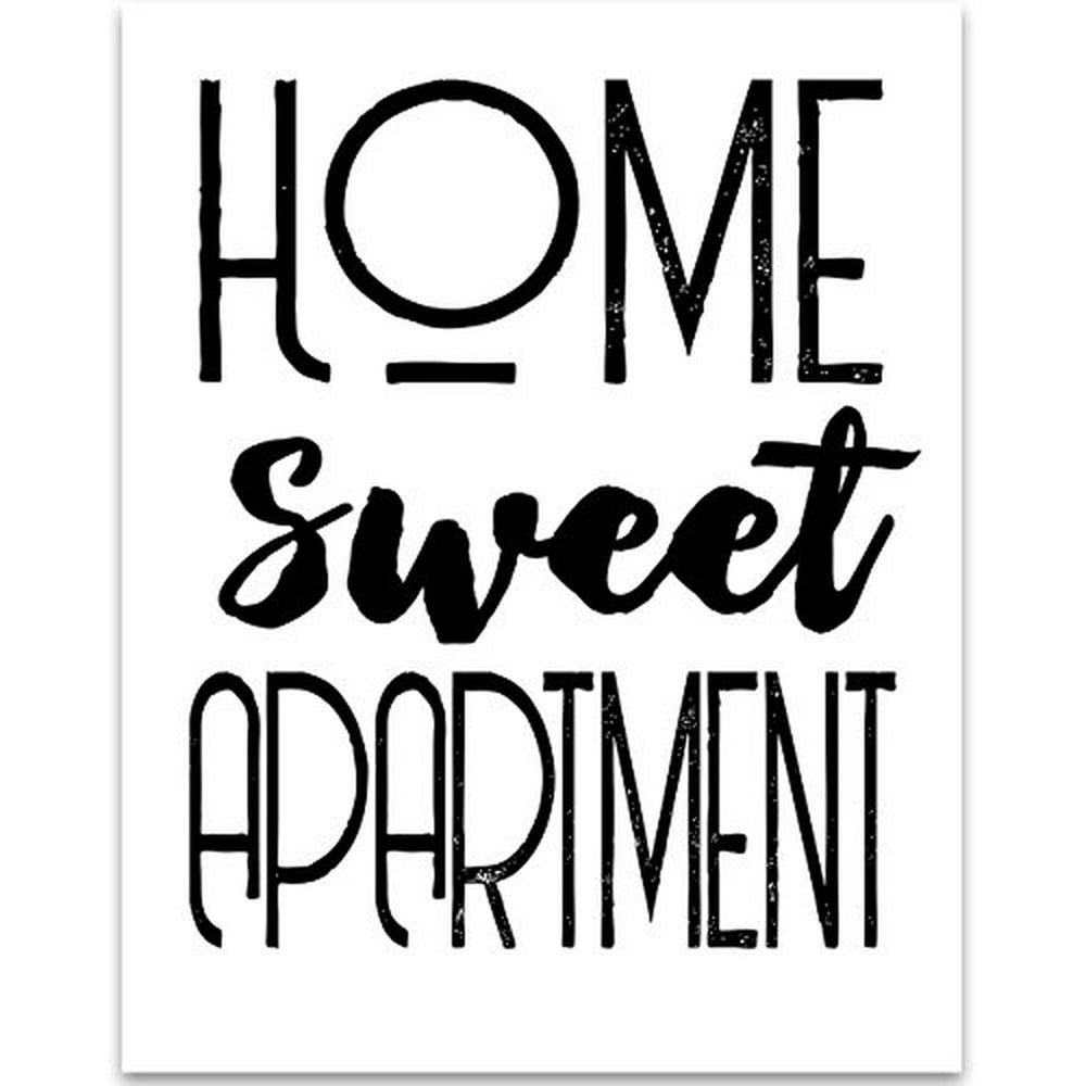 Home Sweet Apartment 11x14 Unframed Typography Art Print Great Home