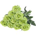 thumbnail image 1 of Artificial Silk Rose Flowers Single Stem 10Pcs, 1 of 1