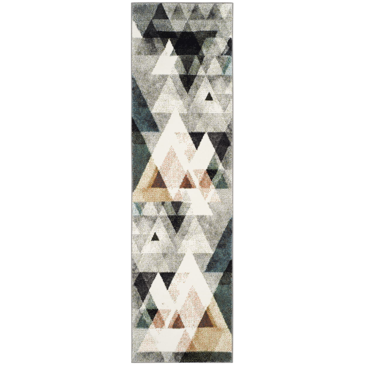 SAFAVIEH Porcello Leah Geometric Area Rug, Grey/Blue, 2'4" x 4'