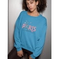 thumbnail image 2 of Butterfly C'est La Vie Paris Sweatshirt Women -Image by Shutterstock, Female Medium, 2 of 4