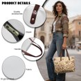 thumbnail image 5 of Eheartsgir Leopard Butterfly Print Waterproof Top Handle Tote Bag, Top Handle Bag with Large Capacity Lightweight Top Handle Satchel for Commute Daily Use, 5 of 6
