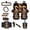 Black and Brown - Frog Mushroom Star Moon, variant on LedBack Cat Flower Print Car Seat Covers Full Set with Accessories for Women Universal Fit High Back Bucket Seat Covers for Car Front and Back Seats, Auto Interior Decor, Easy to Install