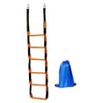 thumbnail image 4 of Dualoai Marine Rope Ladder Anti Skidding Steps for Fishing Boats Kayak Pontoon Boats 6 Steps 30x204cm, 4 of 9