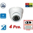 thumbnail image 1 of Dome Security Camera by Evertech 4pcs. 4in1 1MP 720P HD CCTV Day Night Vision 24 IR Led Waterproof Outdoor Indoor Wide Angle 3.6mm Lens For Home CCTV Camera System w/ free CCTV Warning Sign, 1 of 7