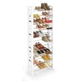 thumbnail image 3 of Whitmor 10-Tier Free-Standing Shoe Rack, Space-Saving Shoe Tower Organizer, 30-Pair Capacity, White, 3 of 4