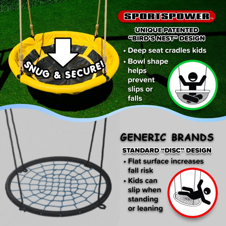 Sportspower Super Saucer II Metal Swing Set with Lifetime Warranty