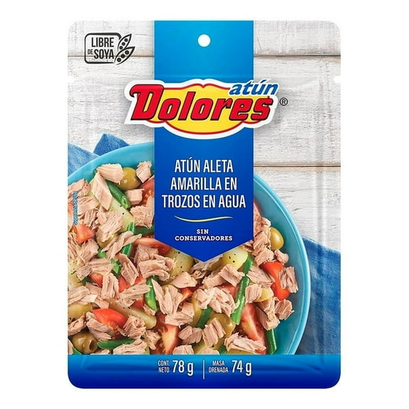 Atún Dolores en agua y trozos 78 g